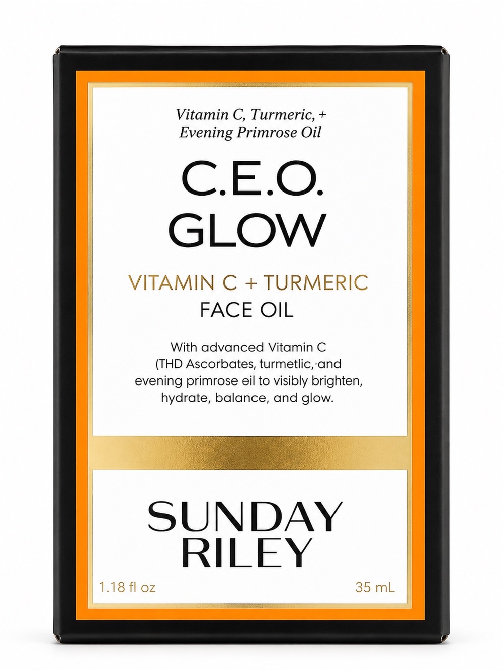 NEW Sunday Riley C.E.O. Glow Vitamin C Turmeric Face Oil Full Size Sealed